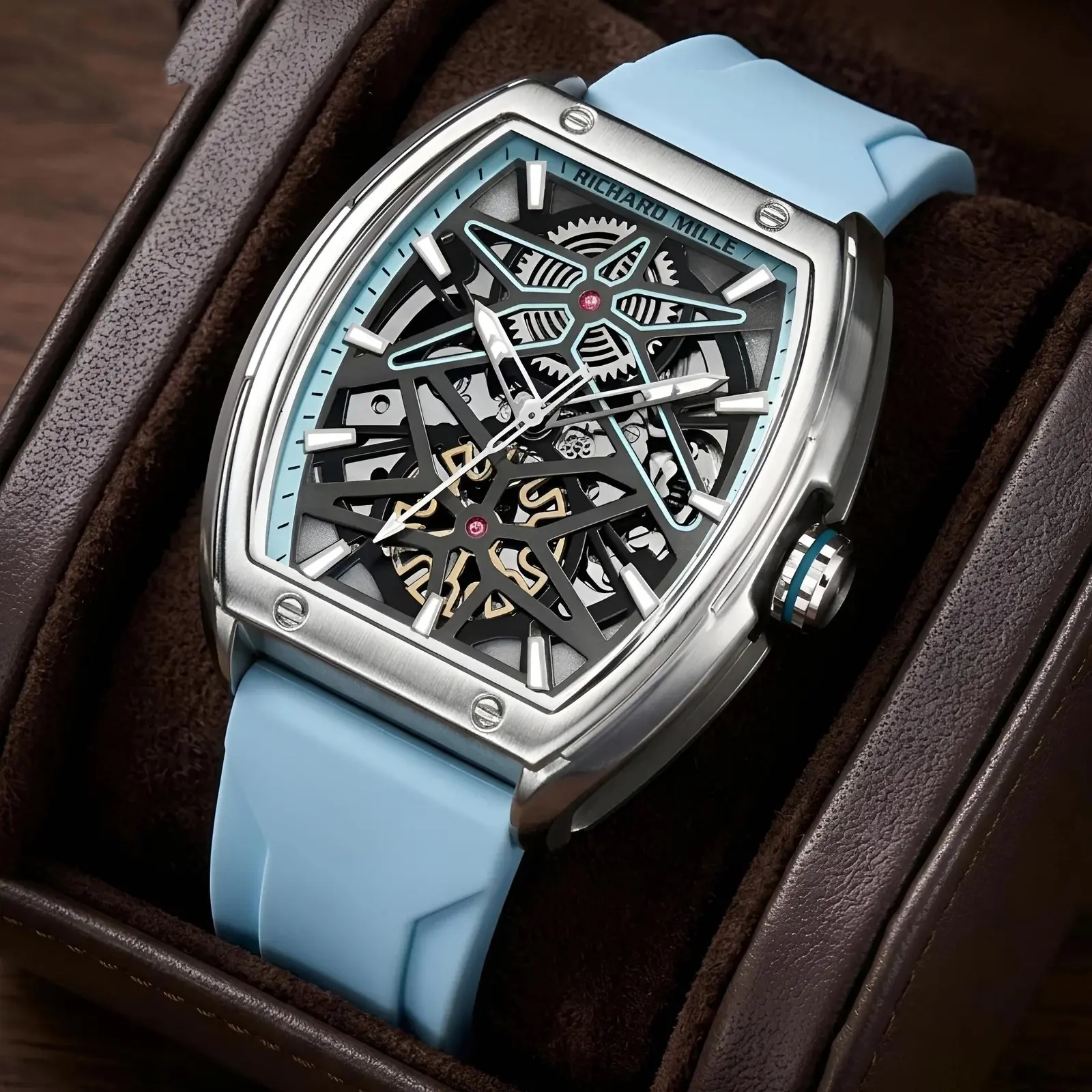 Richard Mille Automatic Silicon Silver Tiffany Blue (RMAS3)