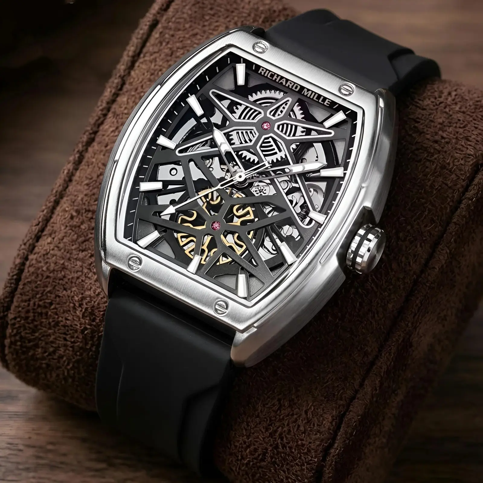 Richard Mille Automatic Silicon Silver Black (RMAS6)