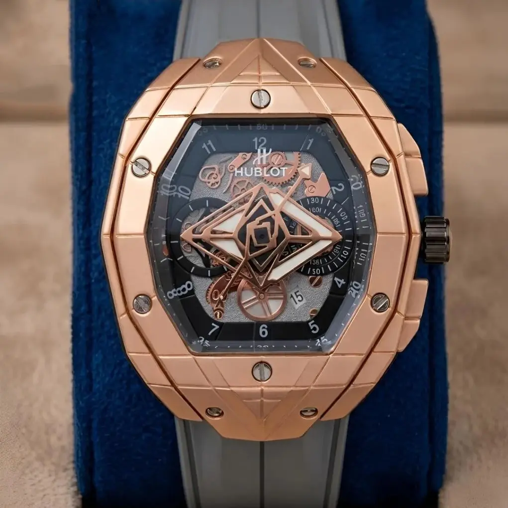 Hublot Spider Rose Gold Grey silicon (HBS7)