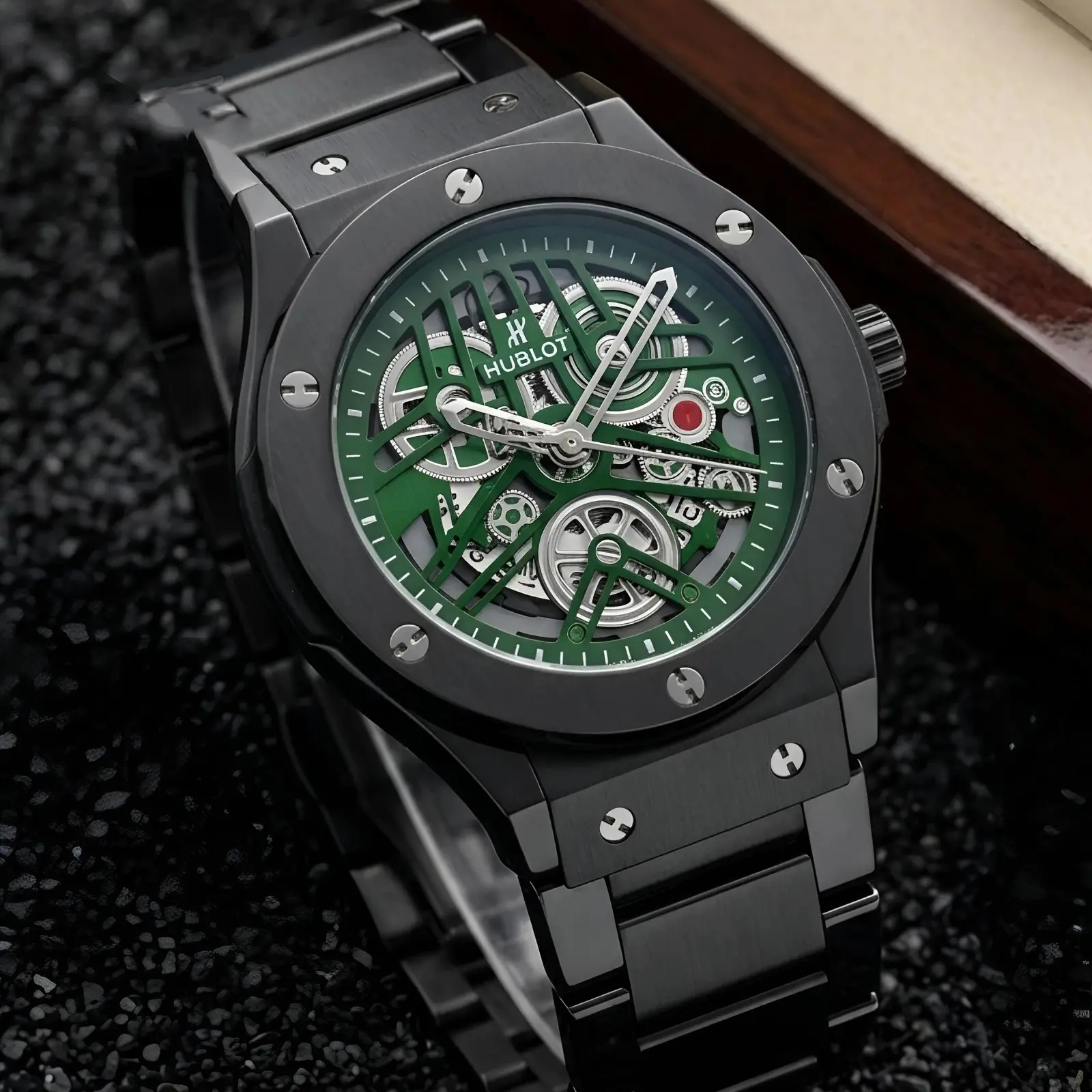 Hublot Machinery Black Green (HBP8)
