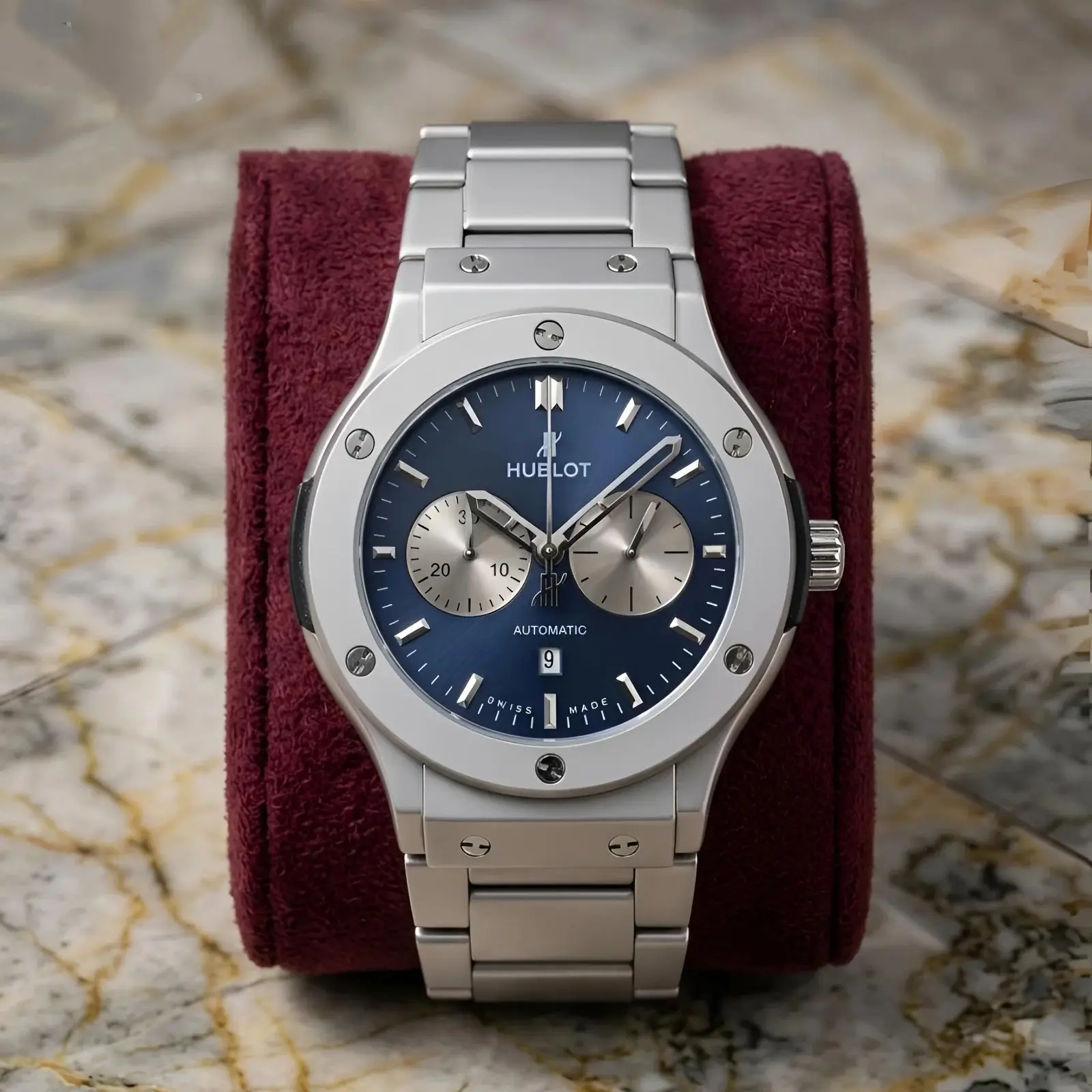 Hublot Silver Nevy Blue (HBP4)