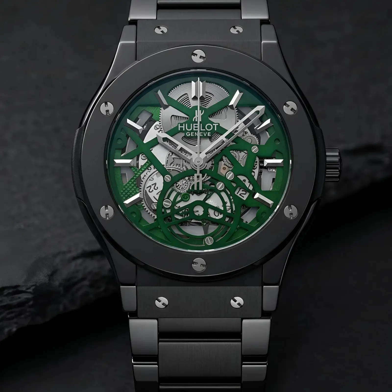Hublot Machinery Black Green (HBP11)