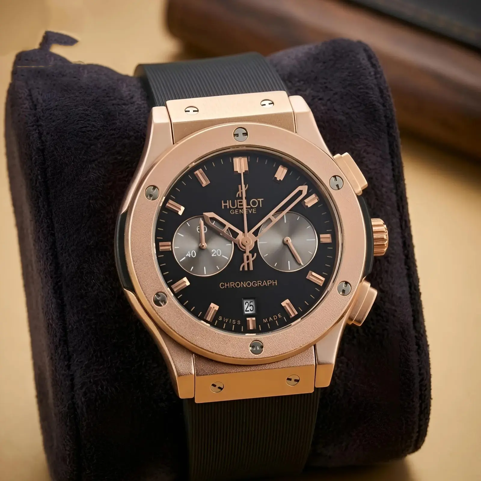 Hublot Heavy Silicon Rose Gold Black (HBS2)