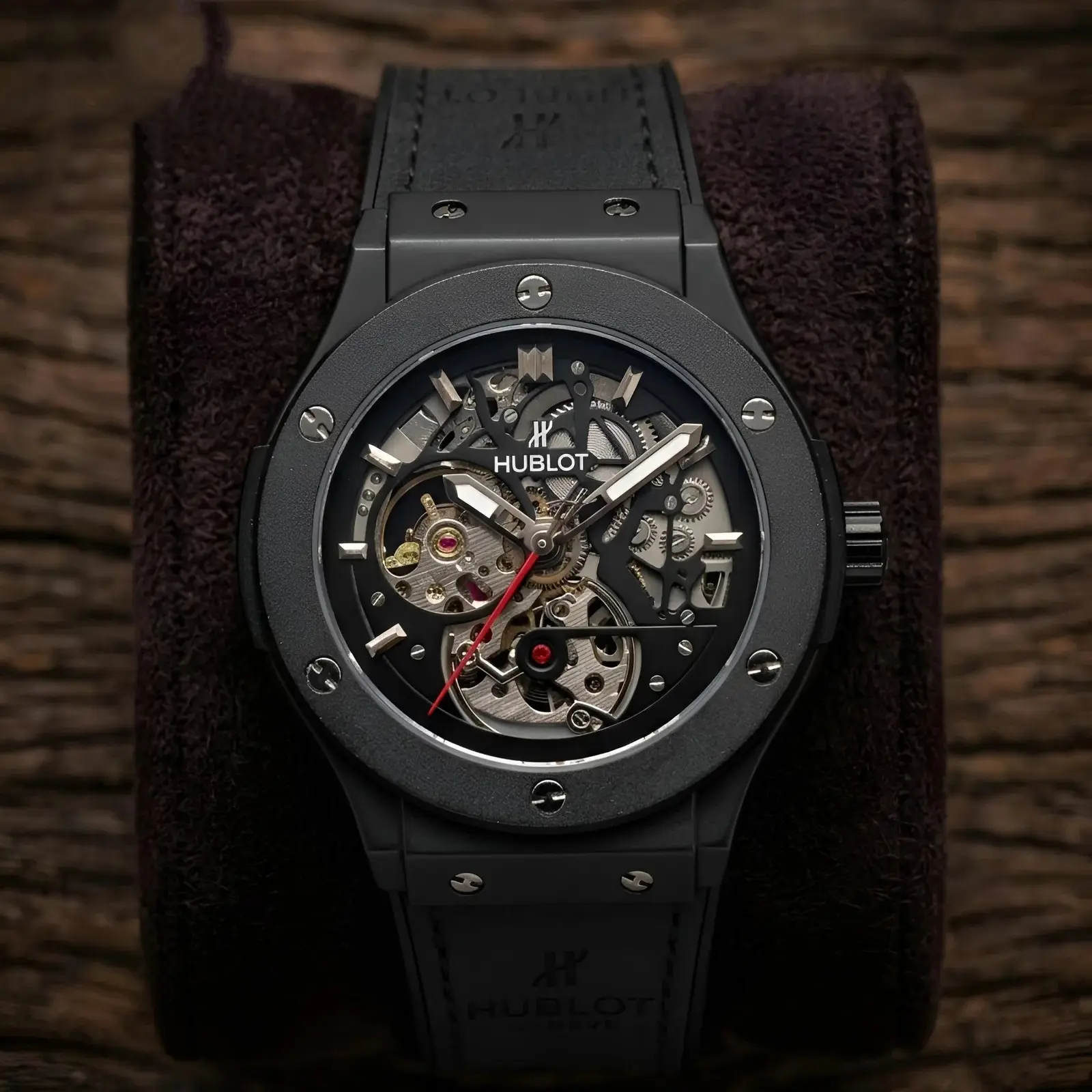Hublot Automatic Leather Full Black (HBAL10)