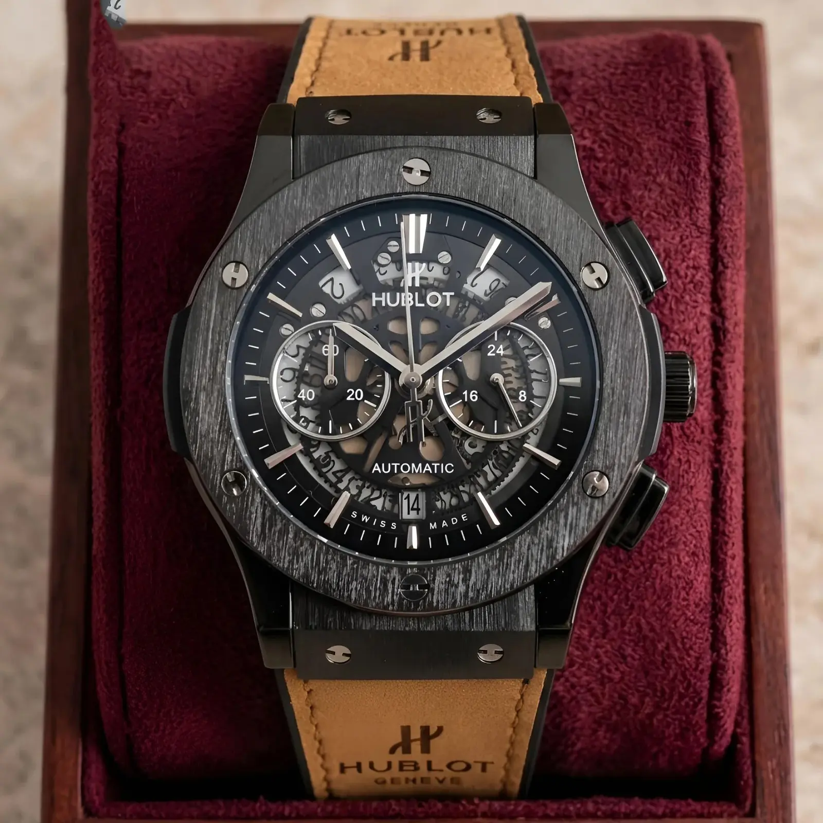 Hublot Heavy Leather Brown Black (HBL2)