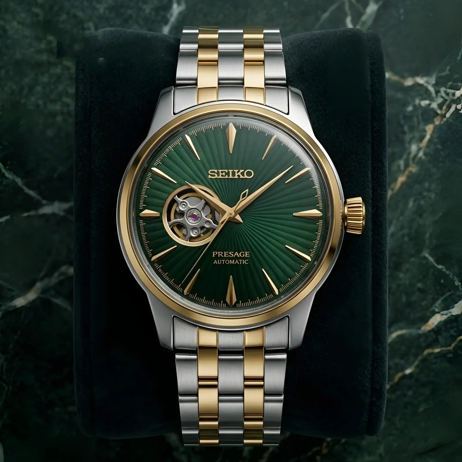 Seiko Automatic Dual Tone Green (SKAM10)
